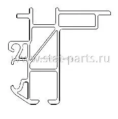 60180 НАПРАВЛЯЮЩАЯ КРЫШИ TOPLINE 2 SMART 13700ММ