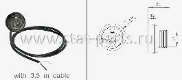 31-6700-024 ФОНАРЬ ГАБАРИТНЫЙ БЕЛЫЙ MONOPOINT II LED С КАБЕЛЕМ 3,5М