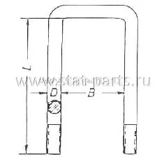 98926180 СТРЕМЯНКА РЕССОРЫ IVECO 42109740