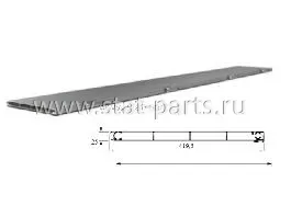 54120 ПРОФИЛЬ ЗАДНИХ ВОРОТ С ПЕТЛЯМИ 419,5Х25Х2800ММ