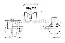 TRL1049 ПНЕВМОРЕССОРА В СБОРЕ С ПЛАСТИКОВЫМ СТАКАНОМ BPW 36K 4881NP02