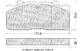 102.PAS-510.G00 ТОРМОЗНЫЕ КОЛОДКИ MAN RVI IVECO 29088