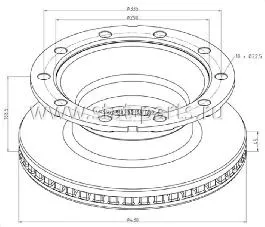 TL6.025-00A ТОРМОЗНОЙ ДИСК SCHMITZ ROTOS 017870