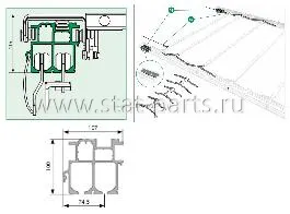 29808009 СДВИЖНАЯ КРЫША PROFI 100